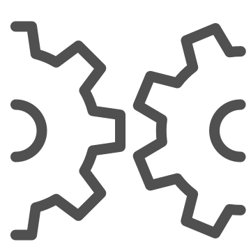 Cogwheels, engineering, gears icon