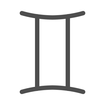 Air sign, astrology, gemini icon