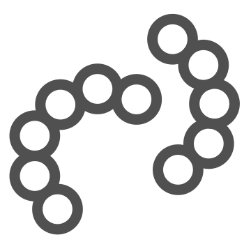 Bacteria, bio, germs icon