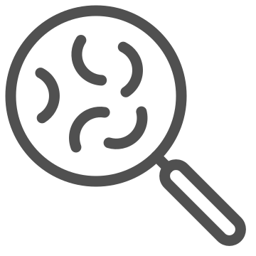 Bacteria, bio, germs icon