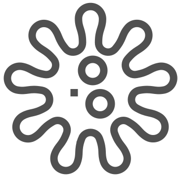 Bacteria, bacteriology, bio icon