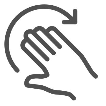 Control, gesture, hand icon