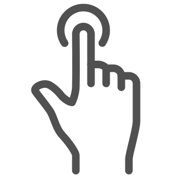 Click, gesture, hand icon