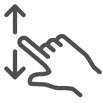 Gesture, interactive, multitouch icon