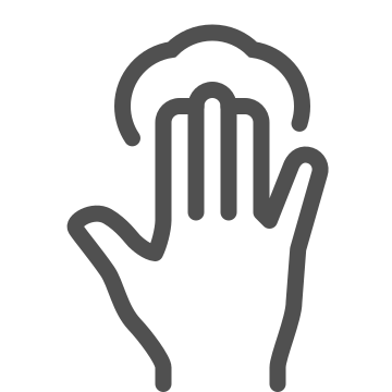 Control, fingers, gesture icon