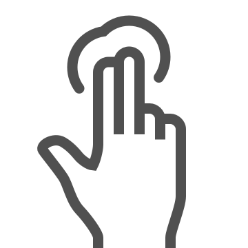 Click, fingers, gesture icon