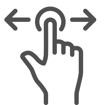 Digital, gesture, hand icon