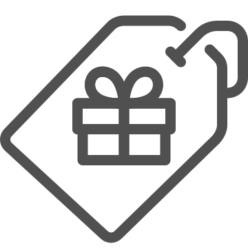 Celebration, gift, label icon