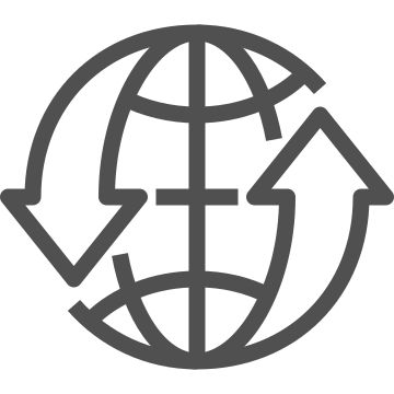 Earth, geography, global icon