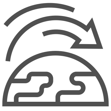Earth, geography, global icon