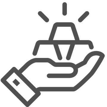 Assets, finance, gold icon