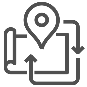 Direction, gps, location icon