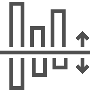 Analysis, bars, chart icon