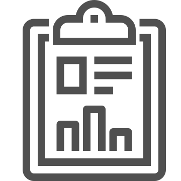 Analysis, chart, clipboard icon