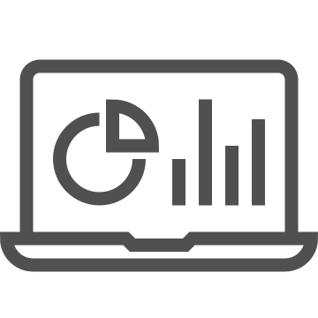 Analytics, data, graph icon