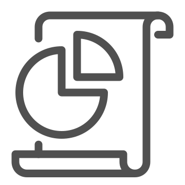 Graph, pie chart, chart icon