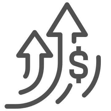 Finance, growth, increase icon
