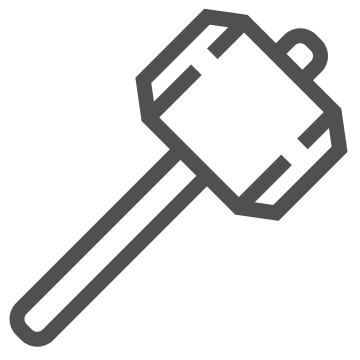 Ancient, battle, hammer icon
