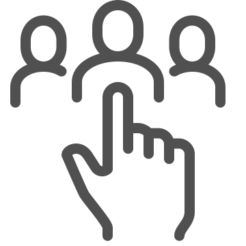 Hand, election, democracy icon