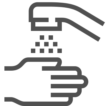 Clean, hand washing, health icon