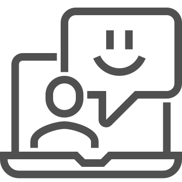 Chat bubble, communication, customer service icon