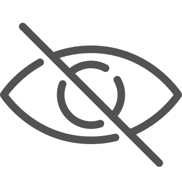 Blind, blocked, censorship icon