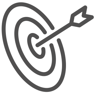 Hit target, achievement, aim icon