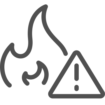 alert, caution, heat