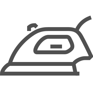 Amenities, clothing care, hotel icon