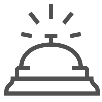 Bell, check-in, concierge icon