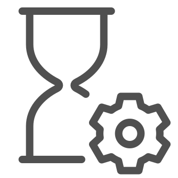 Clock, countdown, hourglass icon
