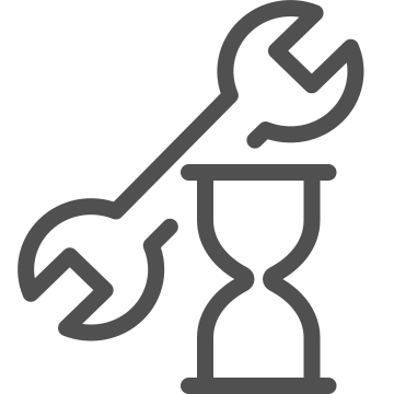 Countdown, hourglass, passage icon