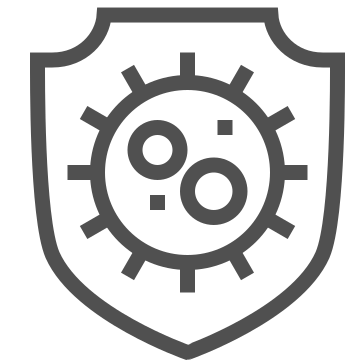Bacteria, cleanliness, germs icon
