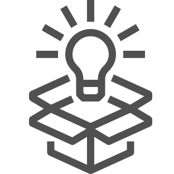 Idea, innovation, business icon