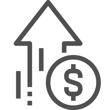 Decline, decrease, finance icon