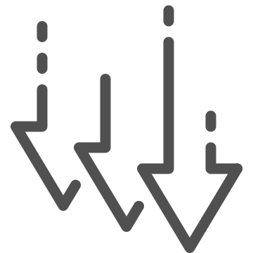 Adjustment, arrows, decrease icon