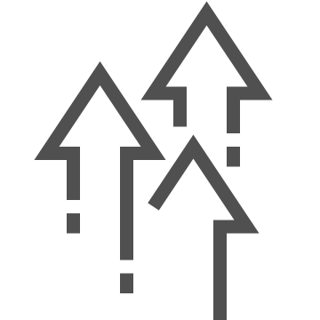 Arrows, decline, decrease icon