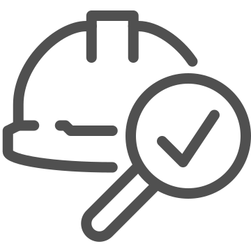 Check, helmet, inspection icon