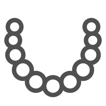 Accessory, beads, decoration icon