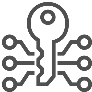 Access, digital key, encryption icon