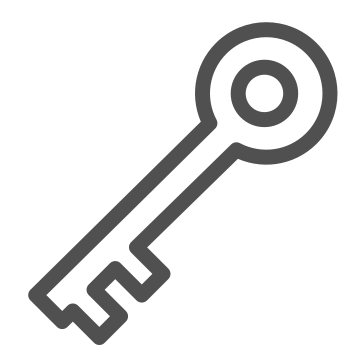 Access, key, lock icon