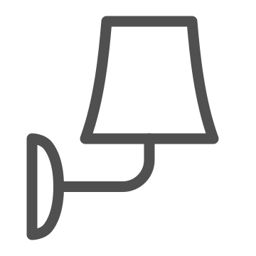 Fixture, illumination, lamp icon