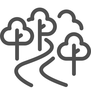 Forest, landscape, nature icon