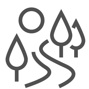 Landscape, nature, outdoors icon
