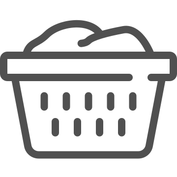 Basket, cleaning, clothes icon