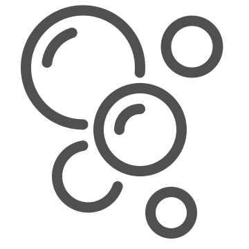 Bubbles, circles, cleaning icon