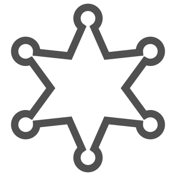 Authority, badge, enforcement icon