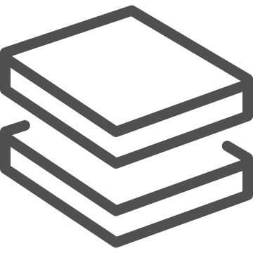 Composite, laminate, layers icon