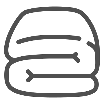 Bedding, blanket, fabric icon