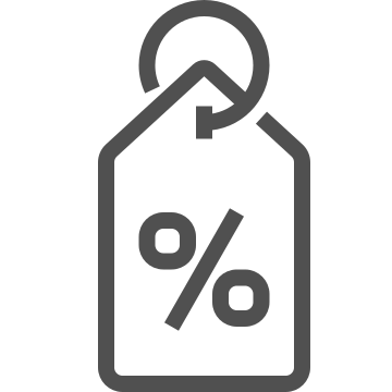 Banking, debt, discount icon